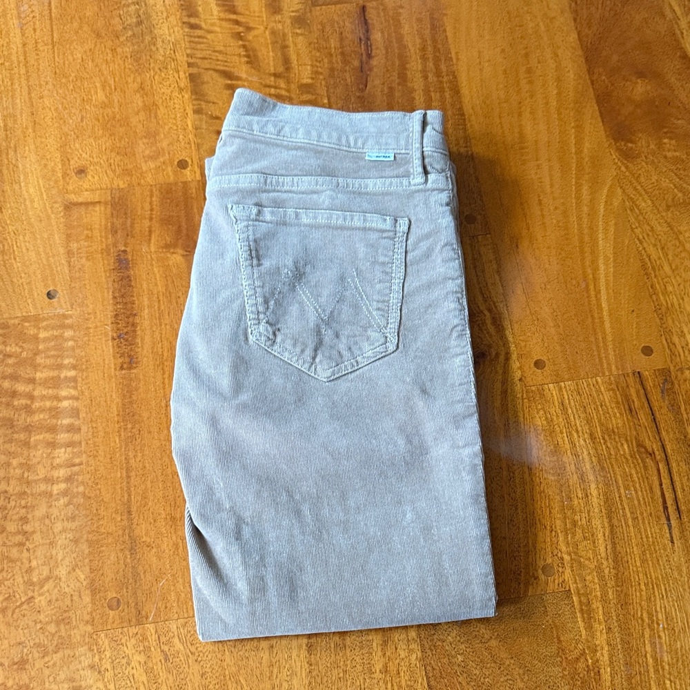 MOTHER The Outsider Crop Corduroy Jeans